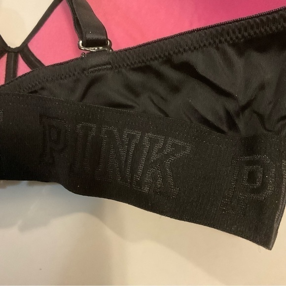 PINK Victoria's Secret Lightly lined  Black Bra Size Small - Picture 4 of 8